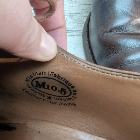 John Fluevog Dark Brown Leather Lace Up Oxford Derby Shoes Men Size 10.5 - Picture 5 of 10